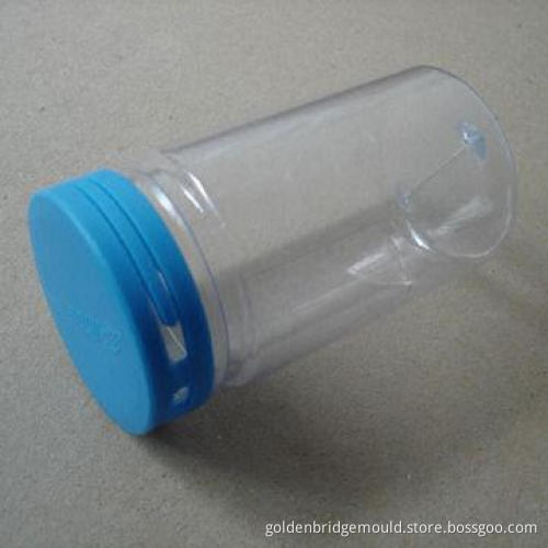 Mold and tooling design for LED light clear bottle